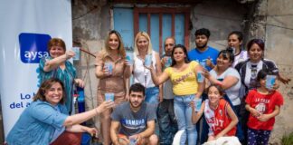 Galmarini y Valenzuela habilitaron una red de agua potable que brinda el 100% de cobertura del Barrio El Mercado en Tres de Febrero