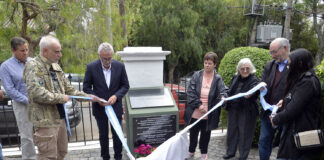 Tigre: Julio Zamora inauguró un monumento en homenaje a Juan Domingo Horisberger, héroe caído en las Islas Malvinas