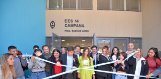 Se inauguró el nuevo edificio de la Escuela Secundaria N°14 de Campana