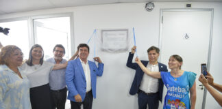 Kicillof y Espinoza inauguraron el Jardín de Infantes N°1029 en Virrey del Pino