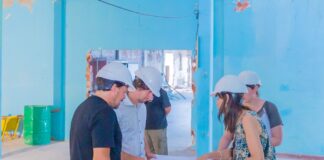 San Fernando: Juan Andreotti visitó la obra del Polideportivo N°11 “Piñeyro”, con Centro de Rehabilitación y Kinesiología