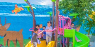 San Fernando: El Municipio renovó los patios de juegos de los Jardines de Infantes N°928 y 929