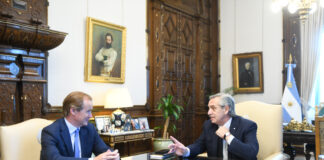 El Presidente se reunió con el gobernador de Entre Ríos Gustavo Bordet