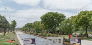 San Isidro: Nuevo pavimento en Roque Sáenz Peña
