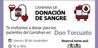 Tigre: Campaña de donación voluntaria de sangre