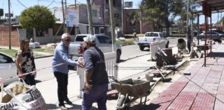 Tigre: Continúa con su Plan de Veredas Comerciales en el barrio Almirante Brown