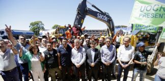Kicillof y Katopodis dieron inicio a las obras para transformar en autovía la Ruta 3 entre San Miguel del Monte y Gorchs
