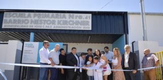 Kicillof e Ishii inauguraron la Escuela Primaria N°41