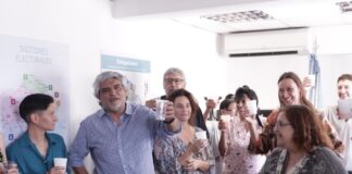Correa celebró con las y los trabajadores del Ministerio
