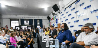 Kicillof participó de la asunción de las nuevas autoridades de la CTA de la Provincia