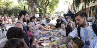 San Isidro: Con un gran picnic, Martínez festejó su 41º aniversario
