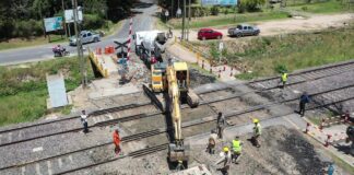Trenes Argentinos comenzó la renovación integral del Paso a Nivel La Bota, en Benavidez