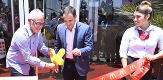 Tigre: Julio Zamora acompañó la inauguración de la cuarta sucursal de McDonald’s