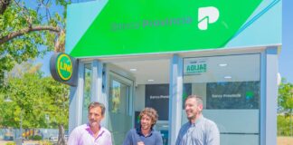 San Fernando: Juan Andreotti, Sebastián Galmarini y Juan Cuattromo inauguraron un nuevo cajero automático en Virreyes Oeste