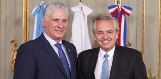 El Presidente se reunió con su par de Cuba, Miguel Díaz-Canel