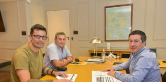 Nardini y García analizaron el avance de las obras en General Rodríguez
