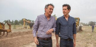 Katopodis y De Pedro iniciaron las obras para transformar en autopista la Ruta Nacional 5 entre Mercedes y Suipacha