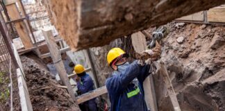 AySA está próxima a finalizar una importante obra que mejorará el servicio de agua potable a 55 mil habitantes de Merlo y San Antonio de Padua