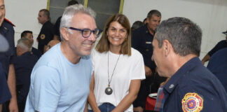 Tigre: Junto al intendente Julio Zamora, los Bomberos Voluntarios de General Pacheco celebraron su cena de fin de año