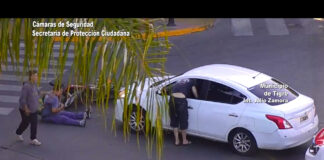 Tigre: Registrado por las cámaras del COT, impactante accidente entre un auto y una moto