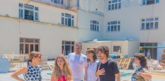 San Fernando: Andreotti visitó el avance de la renovación total de la Escuela “Normal-Artigas”
