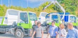 San Fernando: Juan Andreotti y Wado De Pedro presentaron nueve camiones y móviles nuevos para la flota municipal