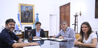 Kicillof suscribió un convenio de cooperación con autoridades de la Facultad de Ciencias Exactas y Naturales de la UBA