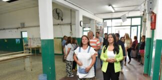Malvinas: Noe Correa visitó la Escuela Primaria N° 40