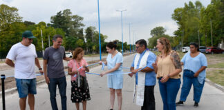En Moreno, Katopodis inauguró la repavimentación de la Av. Alfonsina Storni