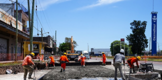 Continúan los trabajos de repavimentación sobre la Ruta 4