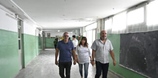 Tigre: Julio Zamora monitoreó obras de infraestructura en establecimientos educativos del distrito