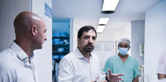 Escobar: Beto Ramil y el ministro Nicolás Kreplak recorrieron la nueva terapia intensiva y el quirófano central del Hospital Erill
