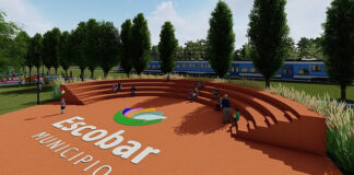 Escobar: Se construye una plaza de 3600 m2, basada en edificios emblemáticos de Garín