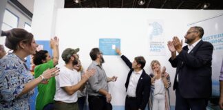 Kicillof inauguró una usina y recorrió el Parque Fotovoltáico en la Isla Martín García