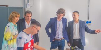 San Fernando: Juan Andreotti inauguró la renovación de Talleres de la Escuela Técnica N°2