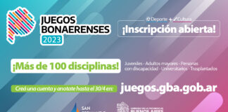 San Fernando: Se abrió la inscripción a los Juegos Bonaerenses de Deporte y Cultura 2023
