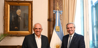 El Presidente recibió al ex mandatario de Colombia, Ernesto Samper