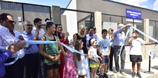 Malvinas: Noe Correa, Leo Nardini, y Alberto Sileoni, inauguraron la Escuela de Educación Artística N°1 “Lola Mora”