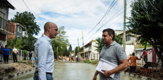 Escobar: En Maquinista Savio la puesta en valor de la calle El Jilguero avanzó en un 60%