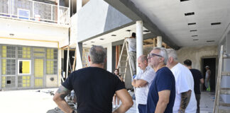 Tigre: En Ricardo Rojas, Julio Zamora supervisó la obra de ampliación y remodelación de la Escuela Primaria N°44