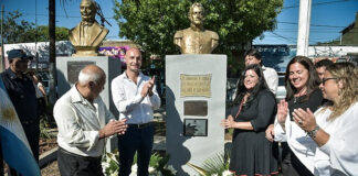 Escobar: Beto Ramil encabezó el acto por el 125° aniversario de Matheu
