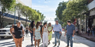 Escobar: Continúan las obras de repavimentación en el centro de la localidad