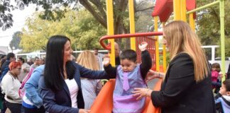 Malvinas: Noe Correa visitó el Jardín de Infantes N°918