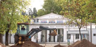 San Miguel: Arrancó la obra de la plaza frente al cementerio