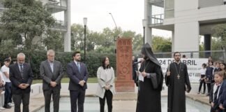 Vicente López: Se realizó un homenaje a 108 años del Genocidio Armenio