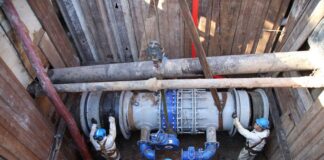 AySA renovó dos grandes válvulas en CABA que mejorarán el servicio de agua potable