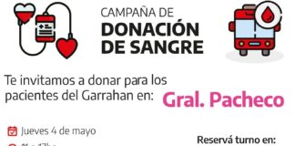 Tigre: Campaña de donación voluntaria de sangre
