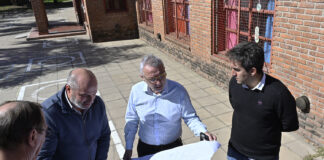 Tigre: Julio Zamora supervisó la ampliación del Jardín de Infantes N°935
