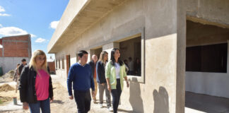 Malvinas: Correa y Nardini visitaron la obra del centro de salud La Loma