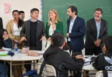 San Martín: Fernando Moreira y Axel Kicillof inauguraron la primera Escuela Secundaria de Barrio Libertador